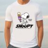 snoopy ice cream t shirt peanuts character shirt su1tr