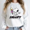 snoopy ice cream t shirt peanuts character shirt tmk0b