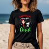Charlie Brown And Snoopy Christmas Begins With Christ T Shirt 1 Thumb