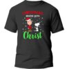 Charlie Brown And Snoopy Christmas Begins With Christ T Shirt 5 1