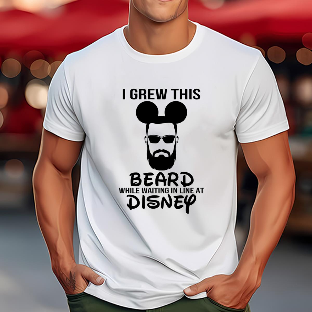 Disney Dad Shirt, I Grew This Beard While Waiting In Line At Disney Shirt