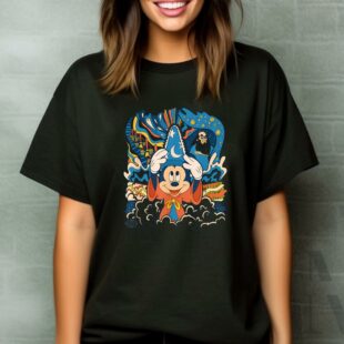 Disney Fantasia Mickey Mouse Sorcerers Apprentice T Shirt 1 1