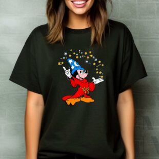 Disney Fantasia Sorcerer Mickey Mouse Magic Wizard Shirt Magic Kingdom T shirt 1 1