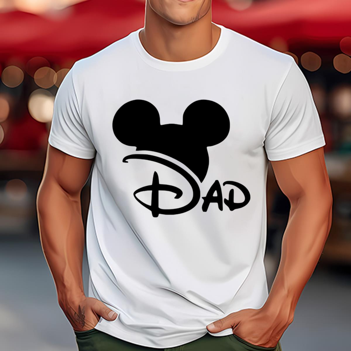 Disney Mickey Head Dad Shirt, Disney Dad Shirt