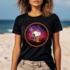 Every Peanuts Snoopy Chilling On A Starry Planet Mens T Shirt 2 Thumb