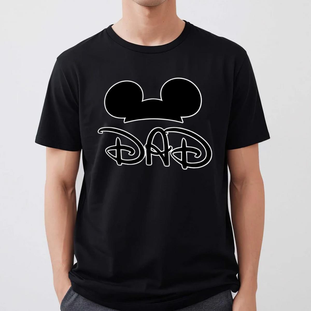 Graphic Cartoon Mouse Ears Disney Dad T Shirts