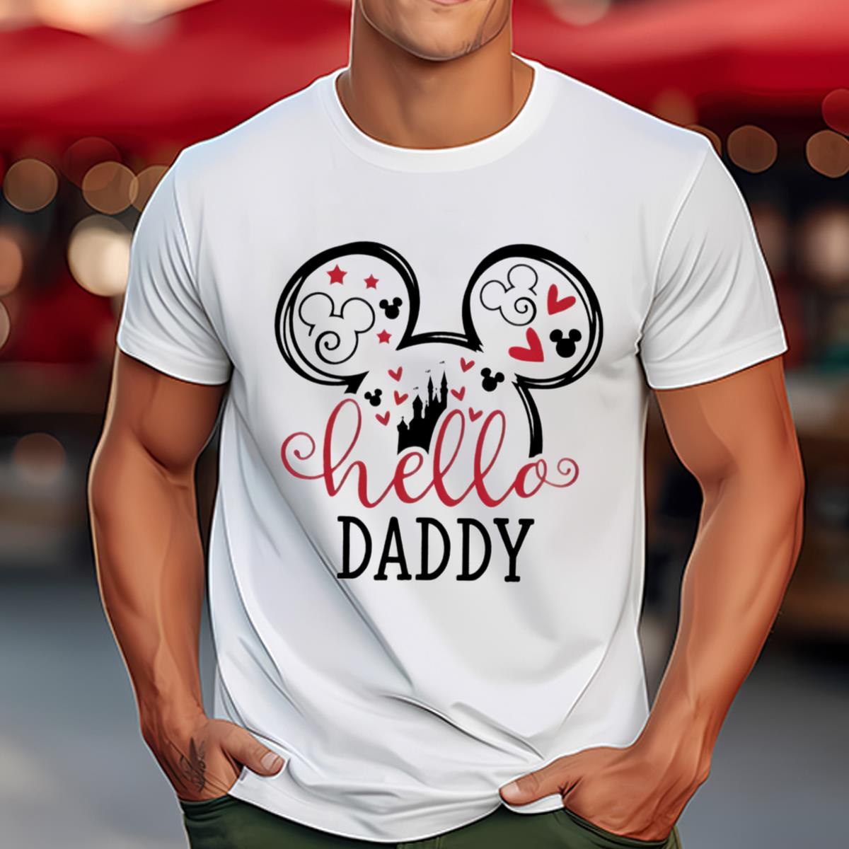 Hello Daddy Mickey Mouse Love Disney Dad Shirt