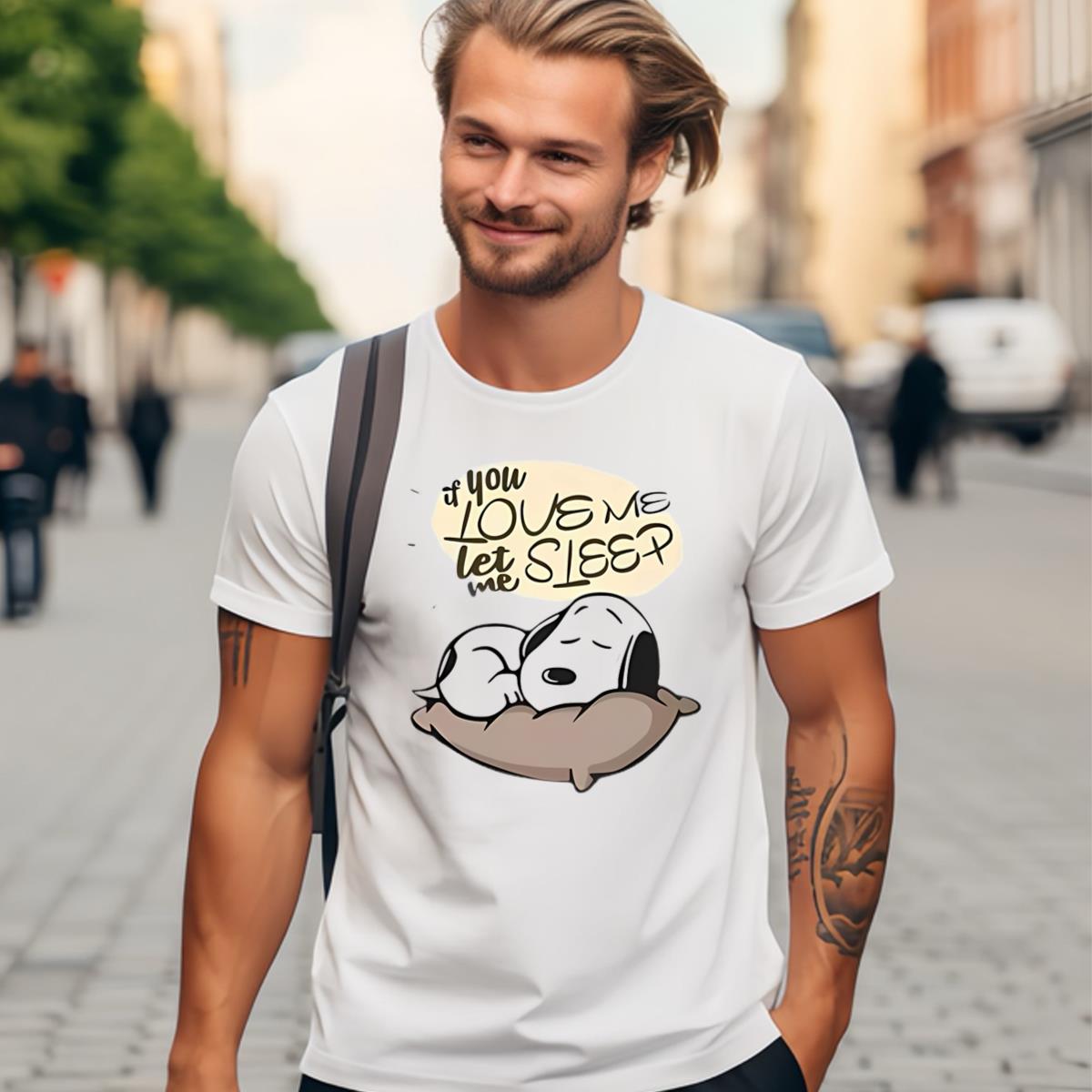 Snoopy Sleep Shirt - I Need Love!