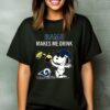 Los Angeles Rams Makes Me Drink Snoopy And Woodstock T Shirt 1 1