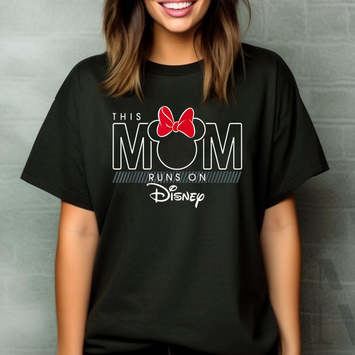 Minnie Mouse This Mom Runs On Disney Shirt