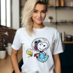 Peanut Woodstock and Snoopy NASA Shirt 1 33