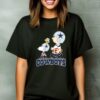 Peanuts Charlie Brown Snoopy And Woodstock Dallas Cowboys Walking Shirt 1 1