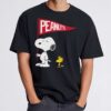 Peanuts Snoopy And Woodstock Flag Mens T Shirt 2 eeee