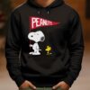 Peanuts Snoopy And Woodstock Flag Mens T Shirt 3 3