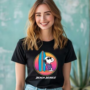 Peanuts Snoopy Beach Beagle Mens T Shirt 2 8888