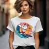 Peanuts Snoopy Woodstock Surfing Graphic Shirt 2 11