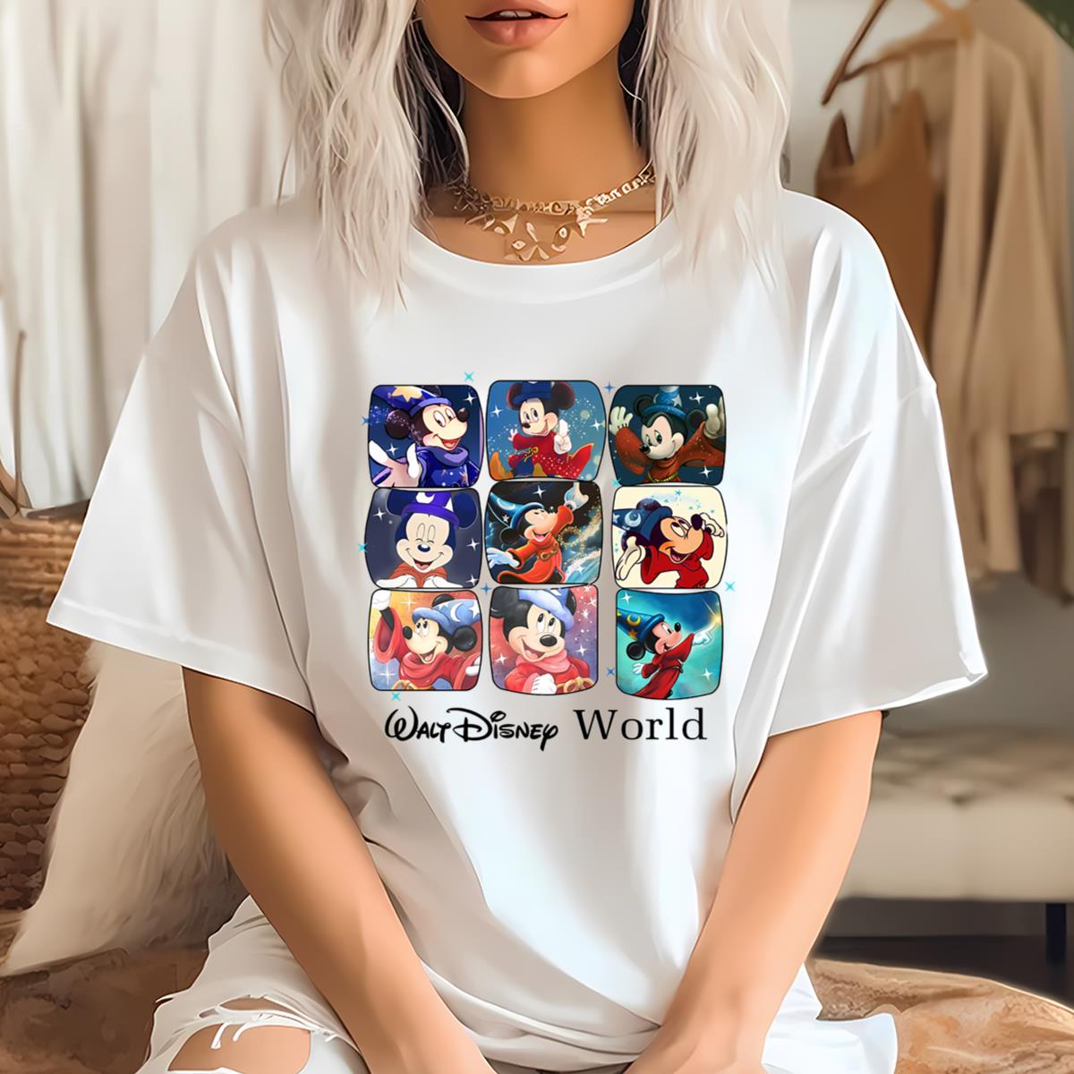 Retro Mickey Fantasia Sorcerer Comfort Colors Shirt, Walt Disney