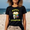 Snoopy And Peanuts Happy Camper And Camping Bus T Shirt 1 Thumb