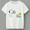 Snoopy And Woodstock Play Tennis Shirt 4 444
