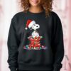 Snoopy Hat Santa Chimney Light Christmas Shirt 4 2