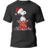 Snoopy Hat Santa Chimney Light Christmas Shirt 5 1