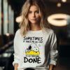 Snoopy Sometimes It Takes Me All Day To Get Nothing Done T shirt 3 ee