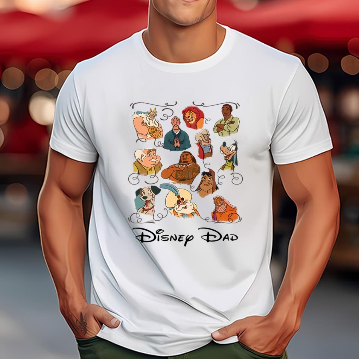 Vintage Disney Dad Comfort Colors Shirt, Characters Fathers Day T Shirt