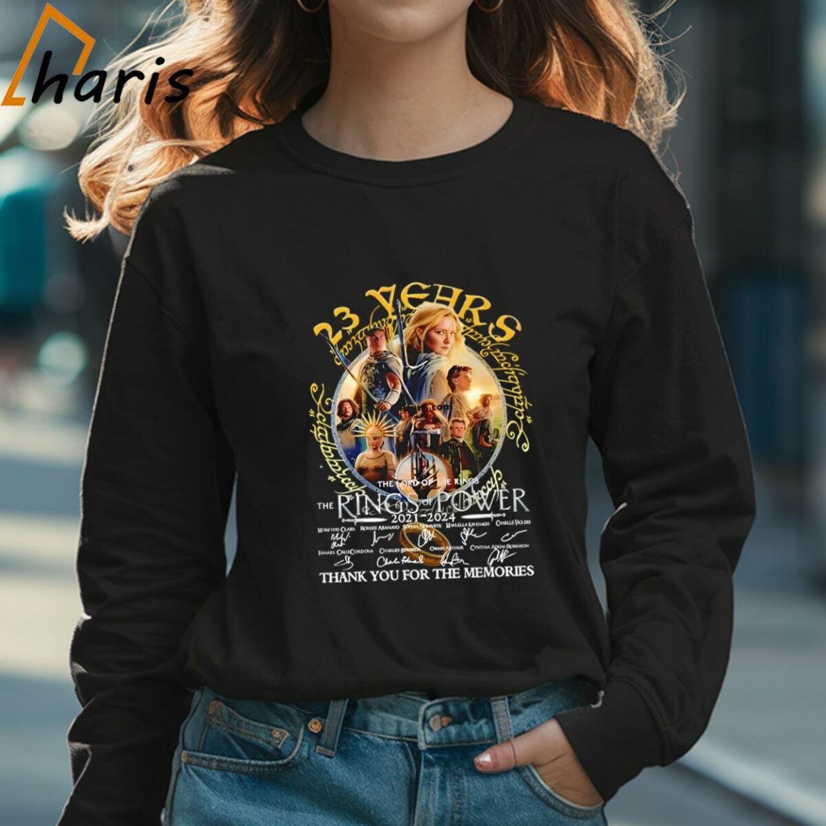 23 Years The Lord Of The Rings 2021 2024 Thank You For The Memories Shirt 3 Long sleeve shirt