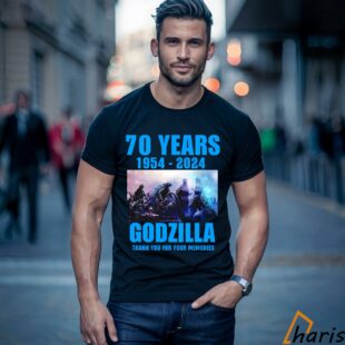 70 Years 1954 2024 King Of The Memories Godzilla Movie T shirt 1 Shirt