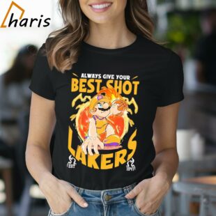 Always Give Your Best Shot Los Angeles Lakers Super Mario Shirt 1 Shirt