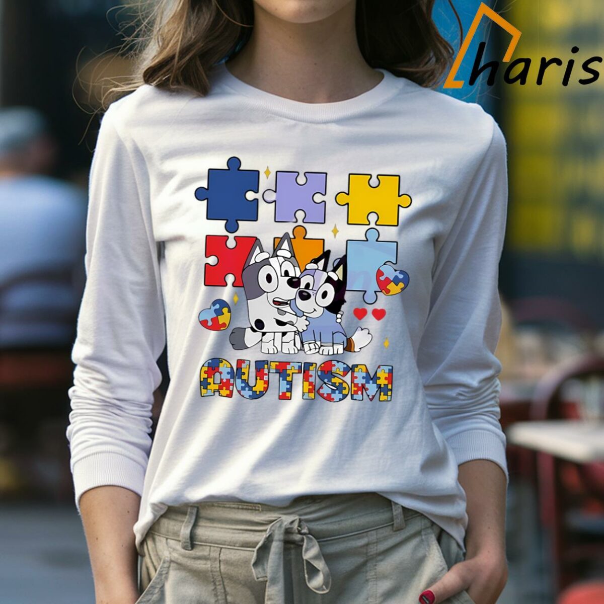 Autism Bluey Muffin Shirt 4 Long sleeve Shirt