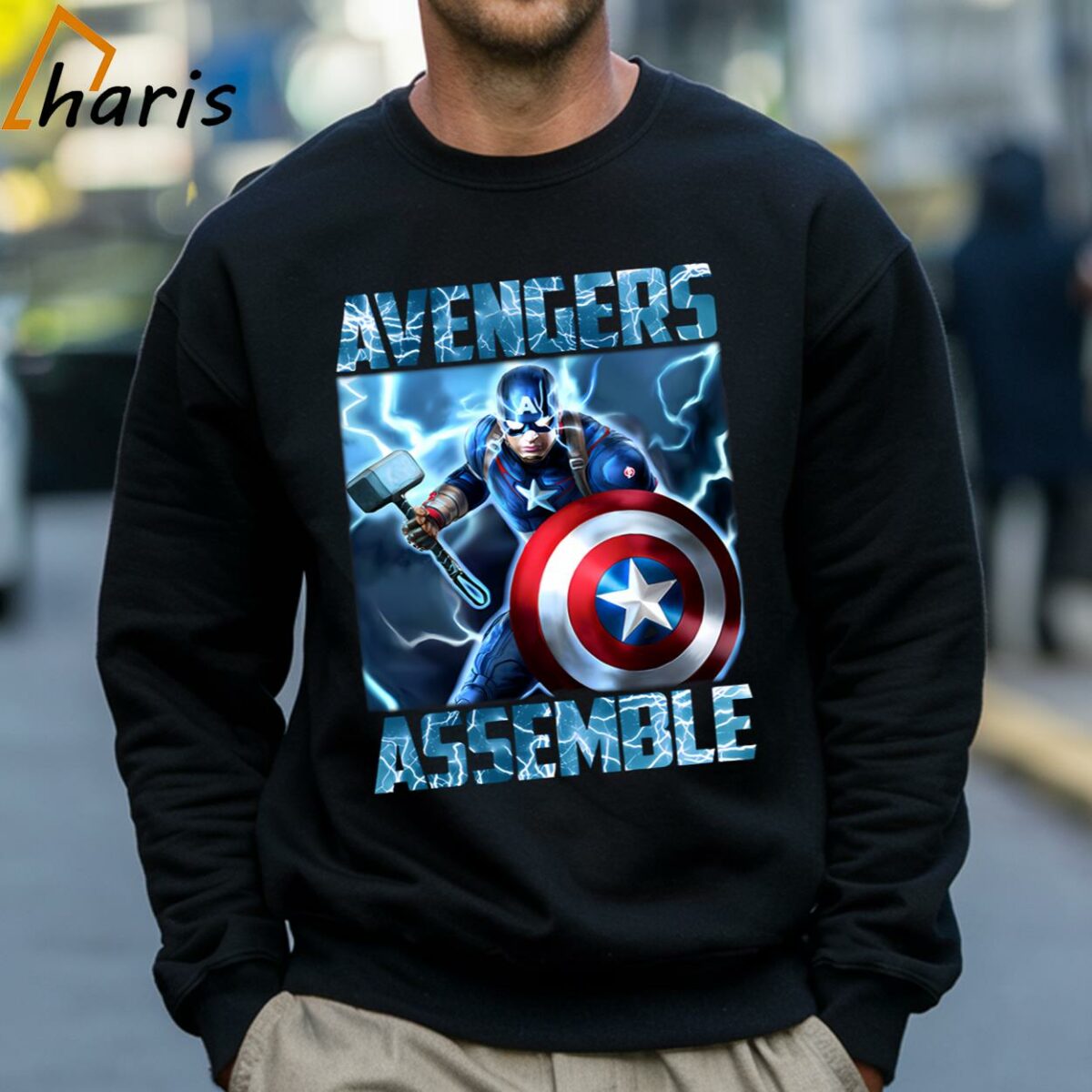 Avengers Assemble Captain America T Shirt 4 Sweatshirt