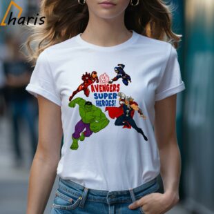 Avengers Super Heroes Marvel Unit White T Shirt 1 T shirt