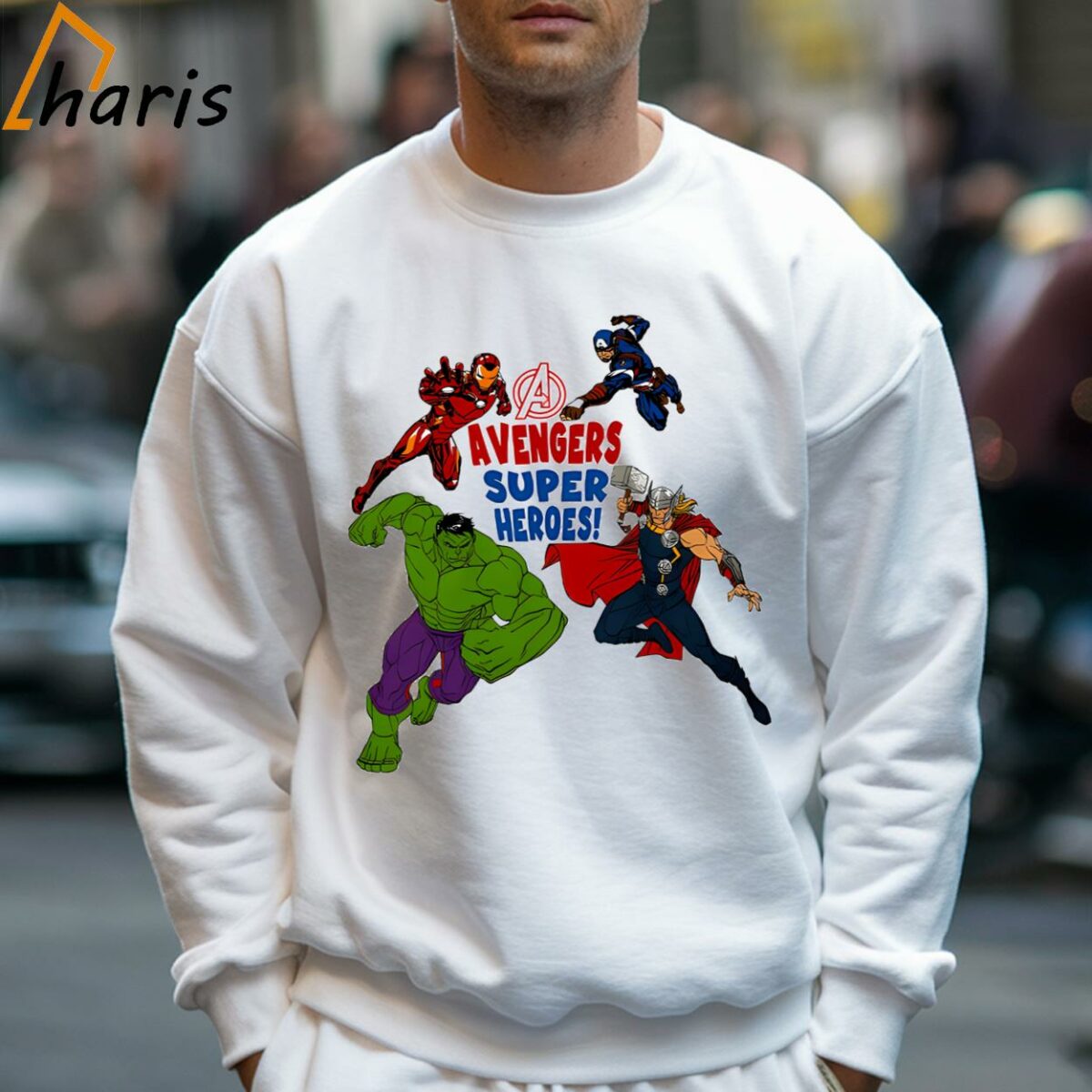 Avengers Super Heroes Marvel Unit White T Shirt 5 Sweatshirt