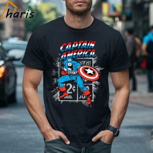 Black Captain America T shirt Gift For Big Fan 1 T shirt