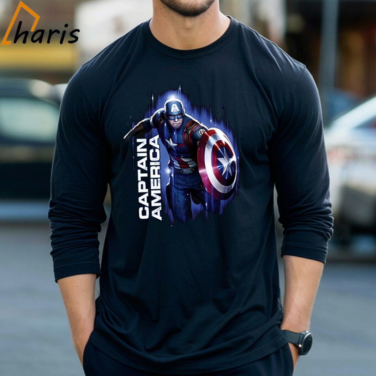 Captain America Best Gift For Movie Fan 3 Long Sleeve T shirt