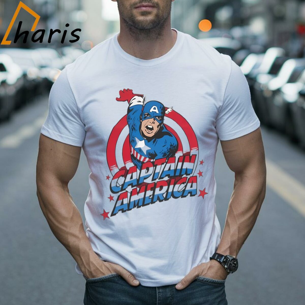 Captain America Charge Logo T Shirt 2 Shirt