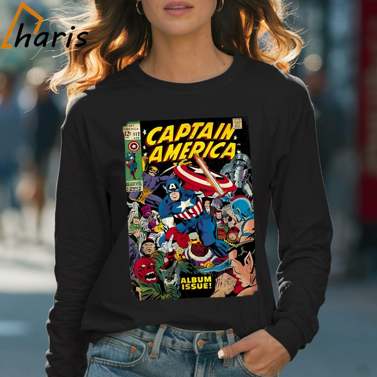 Captain America Marvel Comics Vintage T Shirt 4 Long sleeve shirt