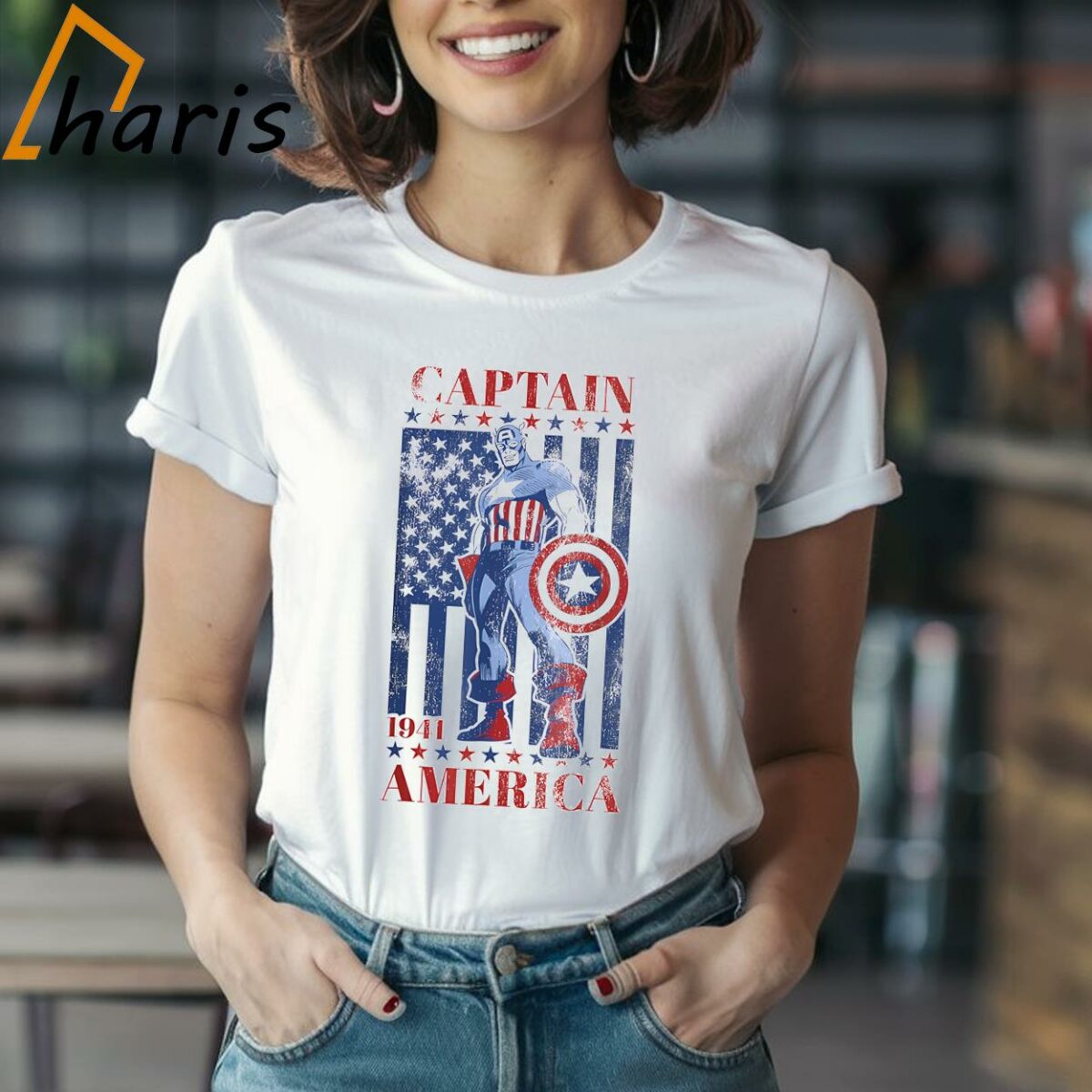 Captain America Vintage Flag 1941 T shirt 1 Shirt