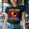 Charlie Brown and Snoopy New York Path Of Totality Solar Eclipse 2024 shirt 2 T shirt