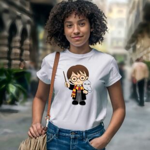 Chibi Harry Potter And Hedwig Inspired T shirt 1 shirt