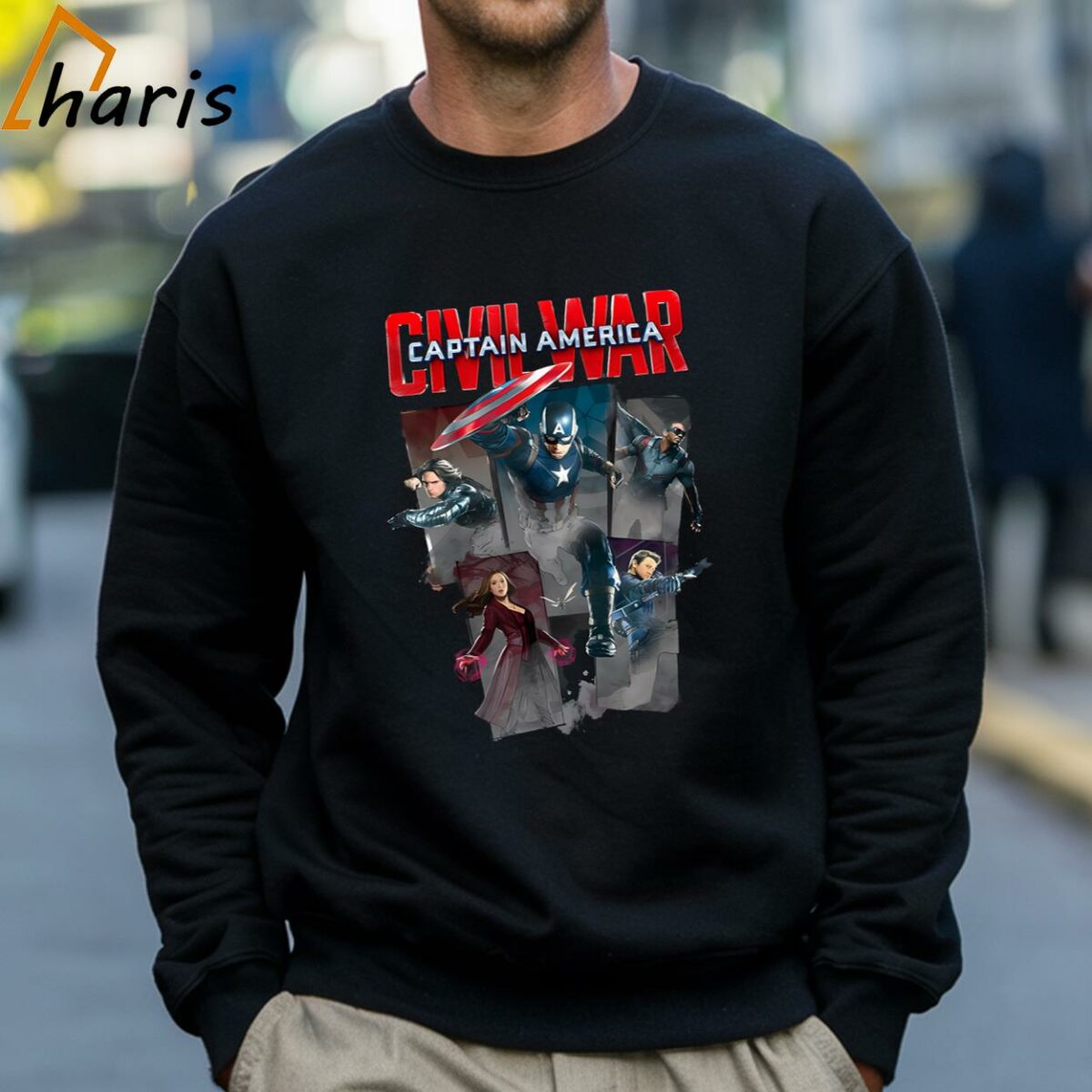 Civil War Captain America Marvel T shirt 4 Sweatshirt