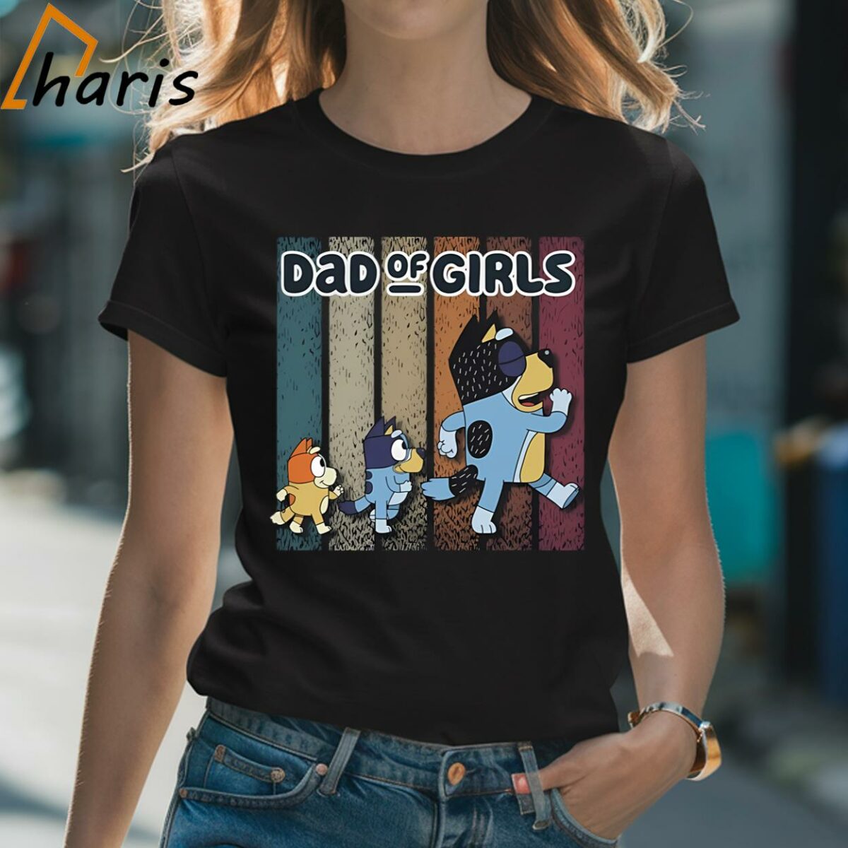 Dad Of Girls Bluey Shirt 2 Shirt