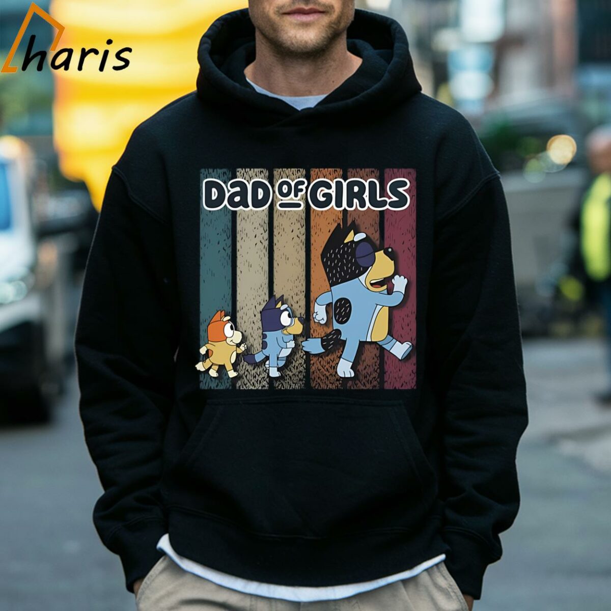 Dad Of Girls Bluey Shirt 5 Hoodie