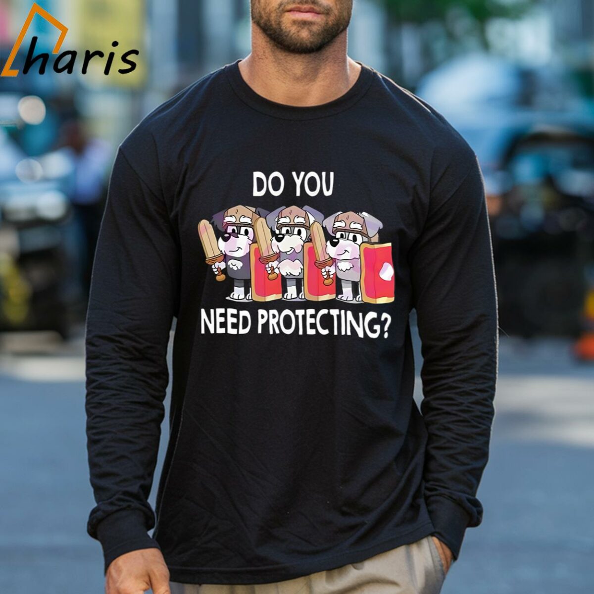 Do You Need Protecting Bluey T shirt 3 Long sleeve shirt
