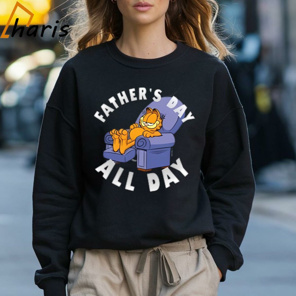 Fathers Day All Day Garfield T shirt 3 Sweatshirt