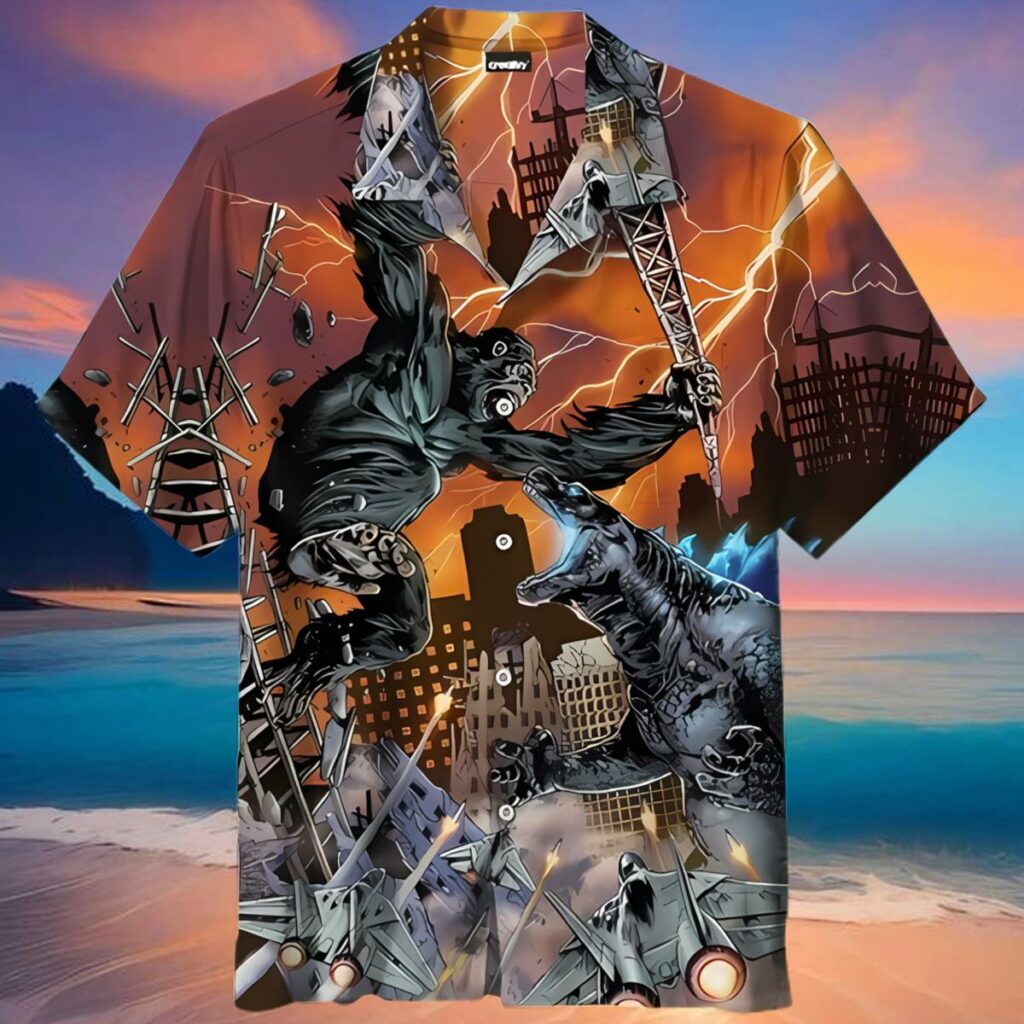 Godzilla Vs King Kong Universal Hawaiian Shirt 1 2