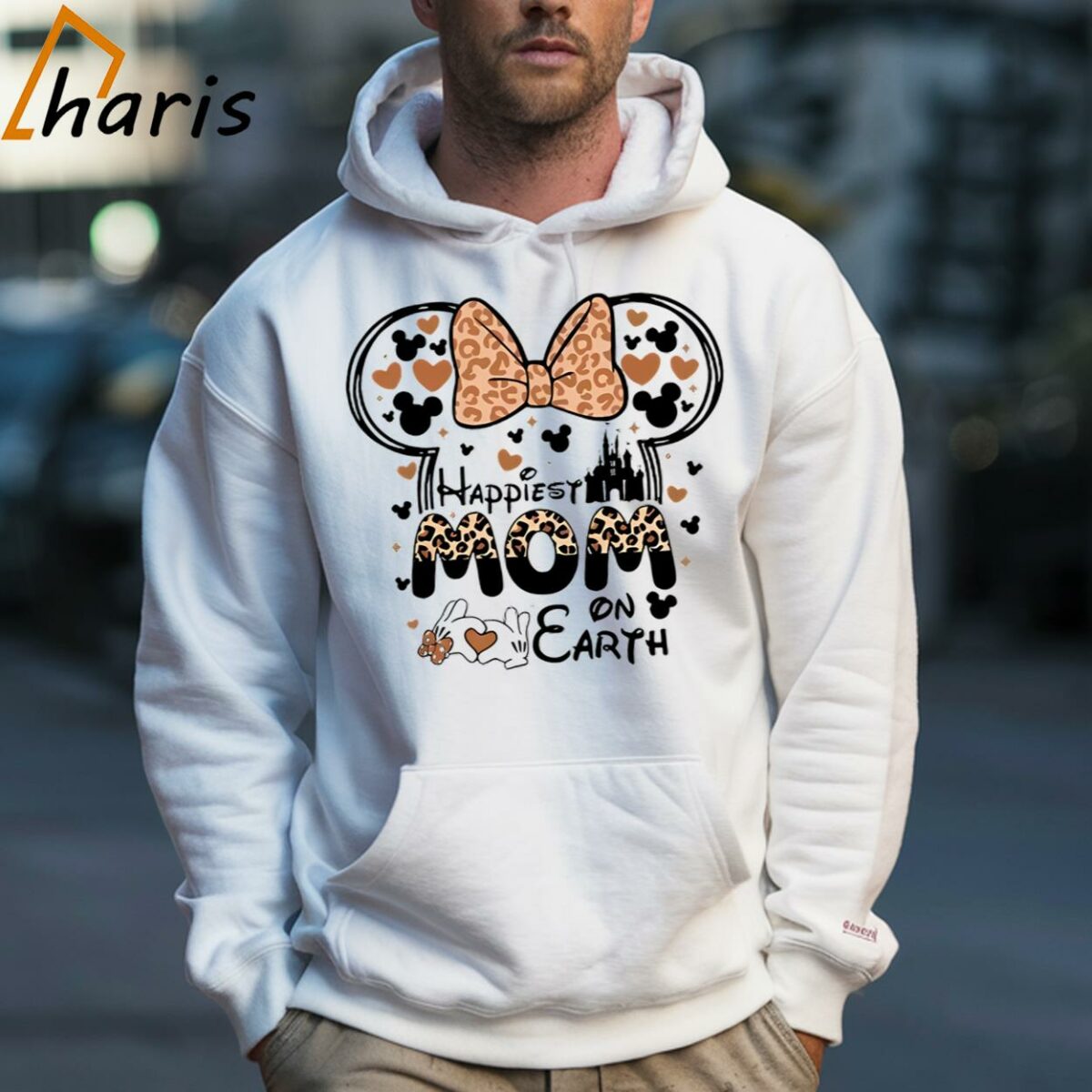 Happiest Mom On Earth Leopard Minnie Mother Shirt 5 Hoodie