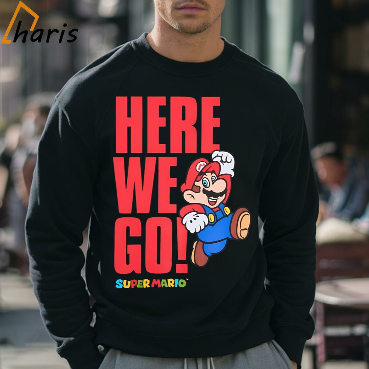 Here We Go Super Mario Boys T shirt 3 Sweatshirt