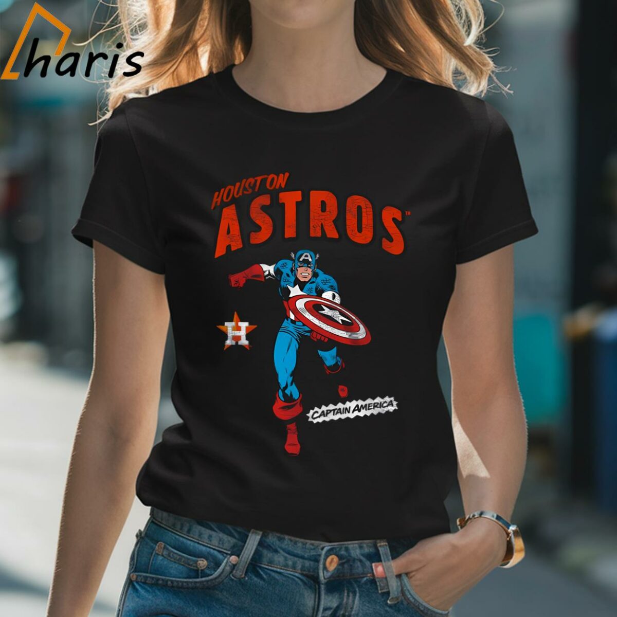 Houston Astros Marvel Captain America Shirt 2 Shirt